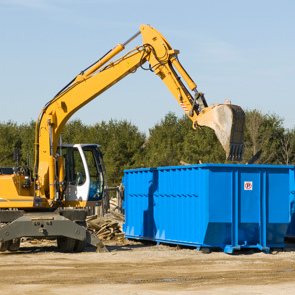 are there any restrictions on where a residential dumpster can be placed in Rosemont